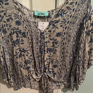 Karlie top with tie!